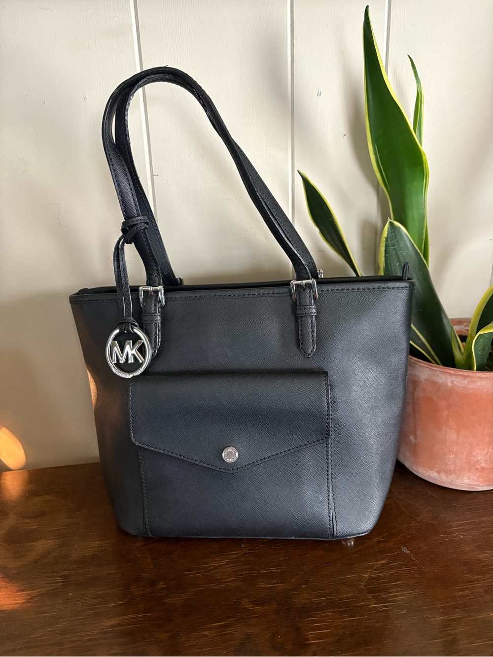 Michael Kors Black Saffiano Tote